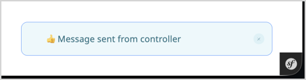 Notification in back office