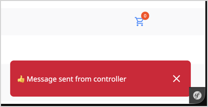 Notification in storefront
